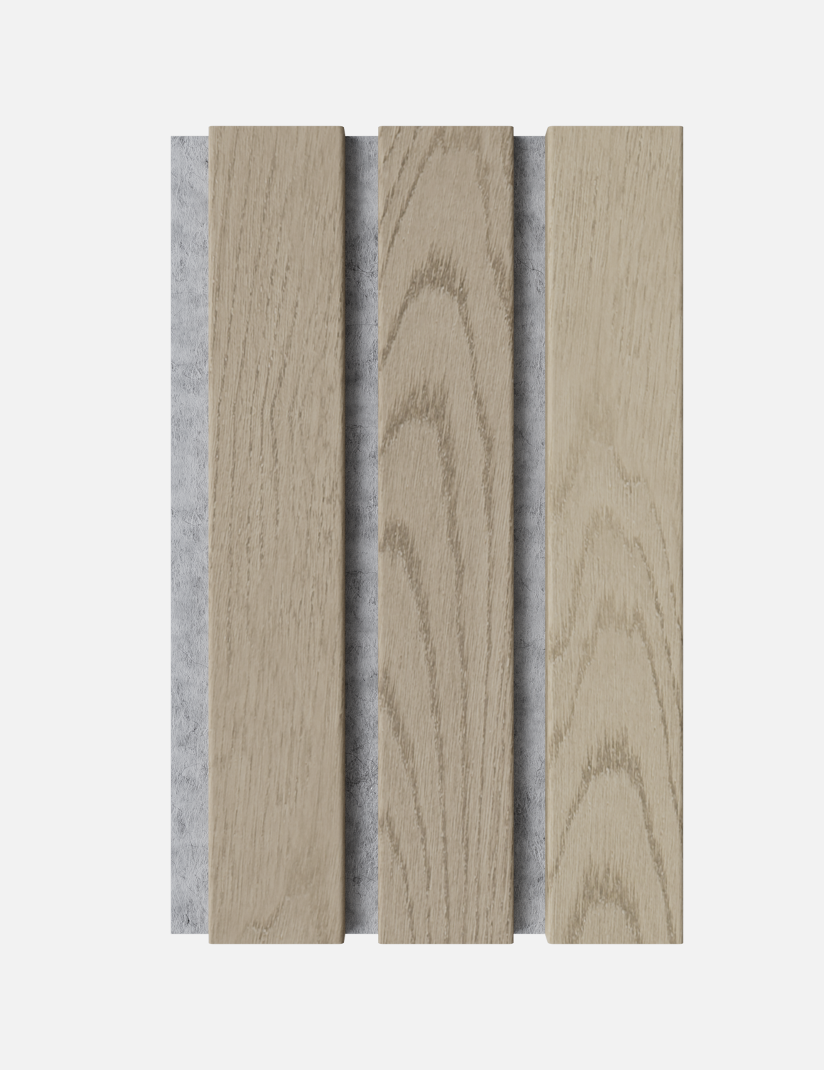 Muster Massiv Plus Lux Eiche Natur - Filz Grau