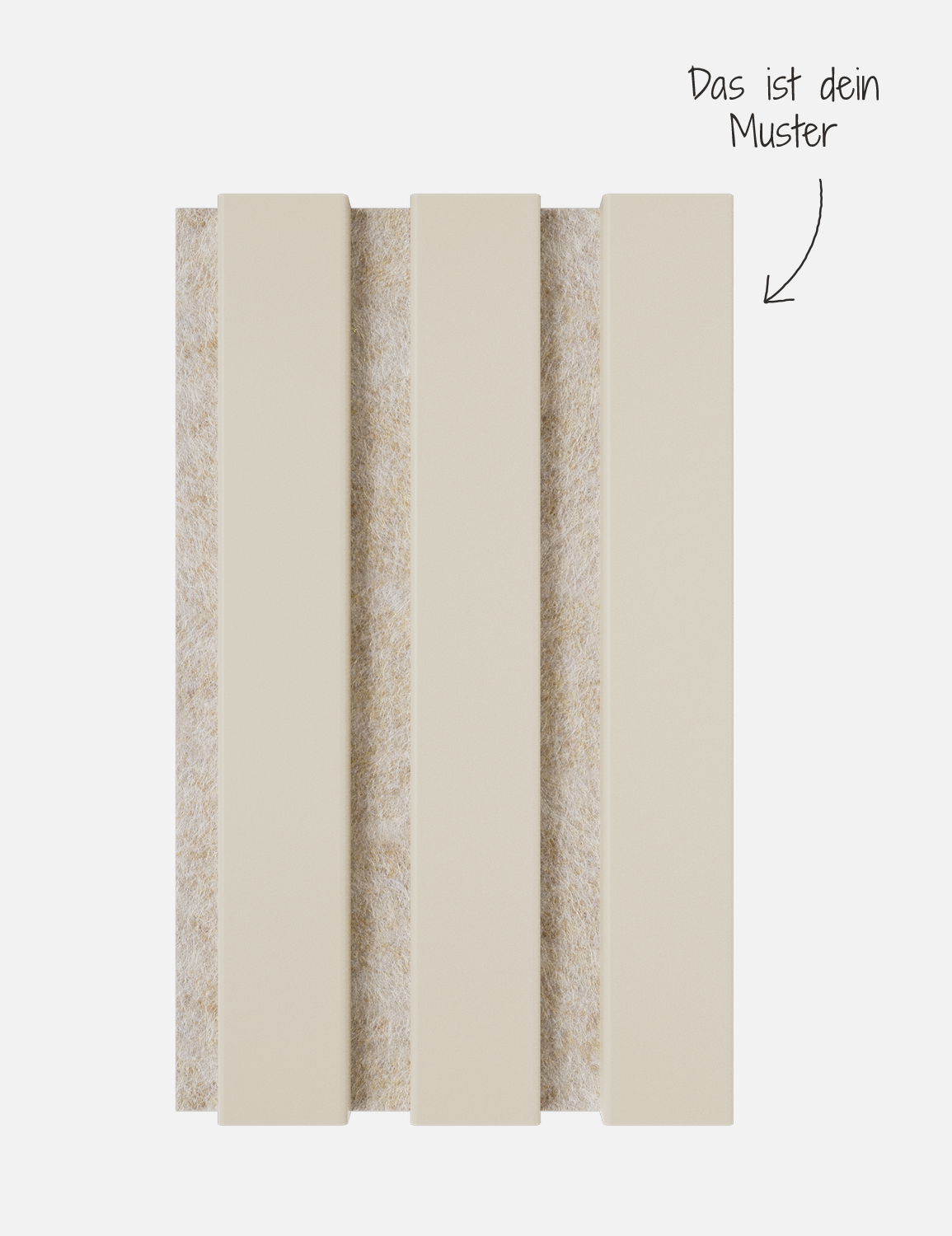 Muster Bunt Plus Cotton White - Filz Beige