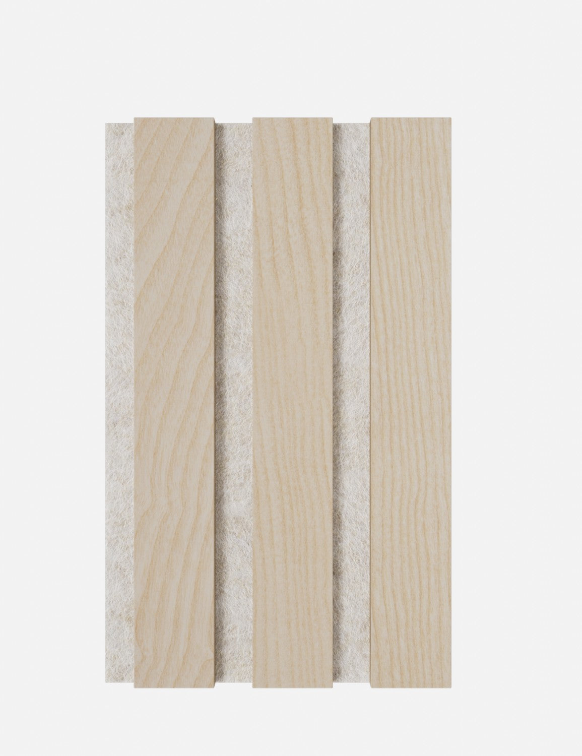 Muster Holzig Esche - Filz Beige