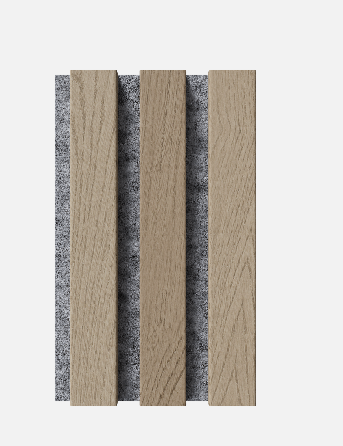 Muster Massiv Plus Eiche Natur - Filz Dunkel Grau