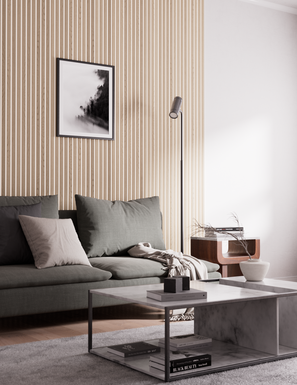 #Filz_Weißes Filz Slim