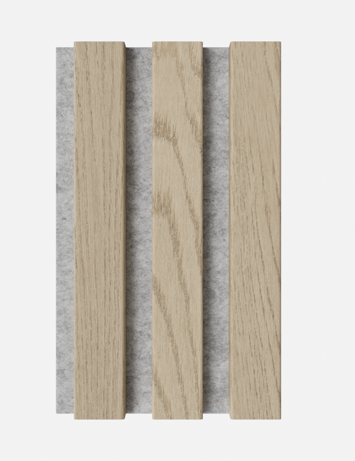 Muster Massiv Plus Eiche Natur - Filz Grau