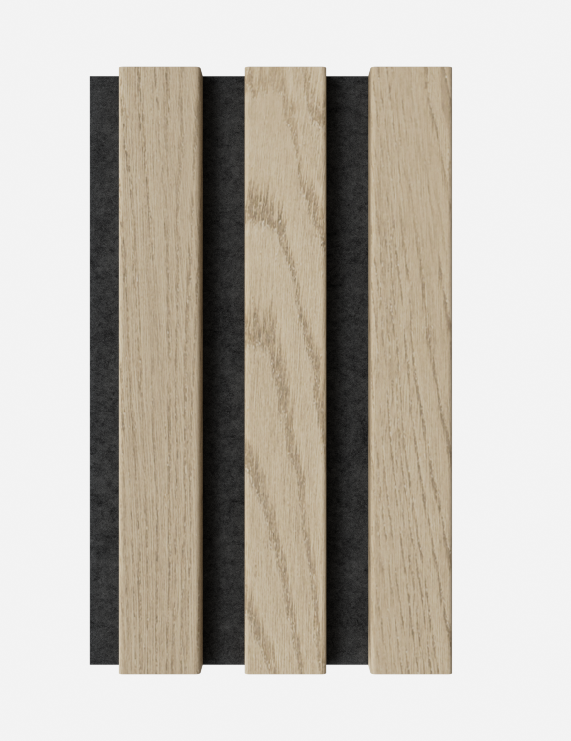 Muster Massiv Plus Eiche Natur - Filz Schwarz